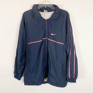 Nike Men's Navy Long Sleeve Zip Front Jacket
